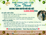 Ưu đãi đặt tiệc - Chương trình khuyến mãi đặc biệt chỉ có tại Nhà Hàng Tiệc Cưới Kim Thanh