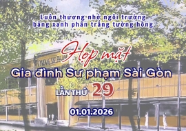 HỌP MẶT SƯ PHẠM SAIGON Lần thứ 29 01/01/2026