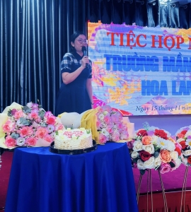 TIỆC HỌP MẶT 20/11 TRƯỜNG MN HOA LAN 15/ 11/2025 Sảnh HOÀ BÌNH P. DIÊN HỒNG