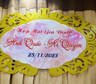 TIỆC HỌP MẶT GIA ĐÌNH ANH QUỐC - ÁI QUYÊN 25/11/2023 Sảnh HOÀ BÌNH (Quận 10)