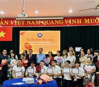 LIÊN HOAN CHÚC MỪNG 100% HS trường QUANG TRUNG NGUYỄN HUỆ TỐT NGHIỆP THPT NK 2022-2023