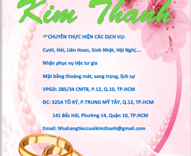THỰC ĐƠN CHỌN MÓN 2025 MỚI NHẤT TẠI NHTC KIM THANH