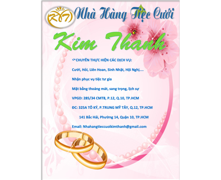 THỰC ĐƠN CHỌN MÓN 2025 MỚI NHẤT TẠI NHTC KIM THANH